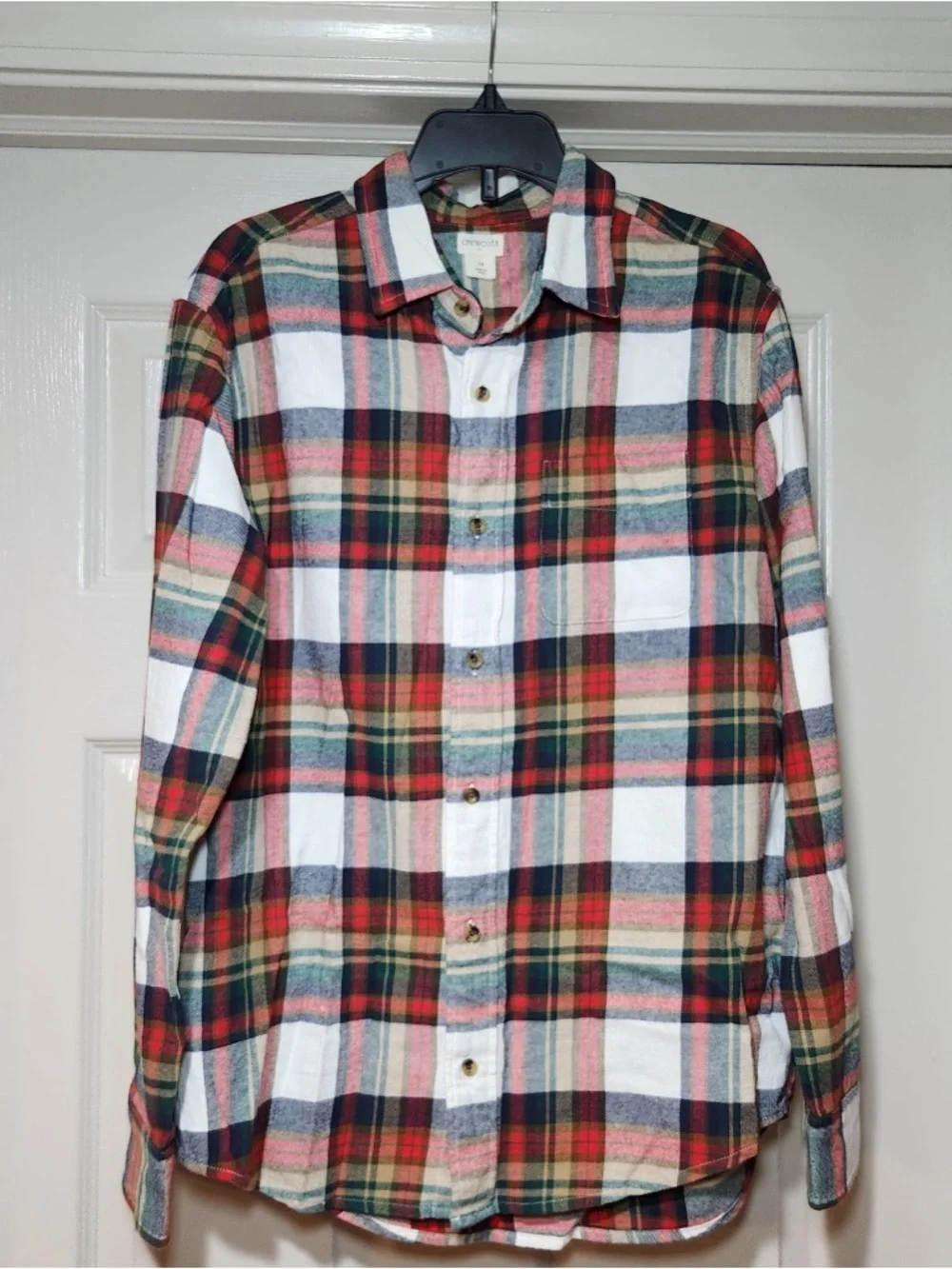 Crewcuts J Crew Boys Plaid Button-Down Flannel Shirt Classic Preppy Fall‎ Winter